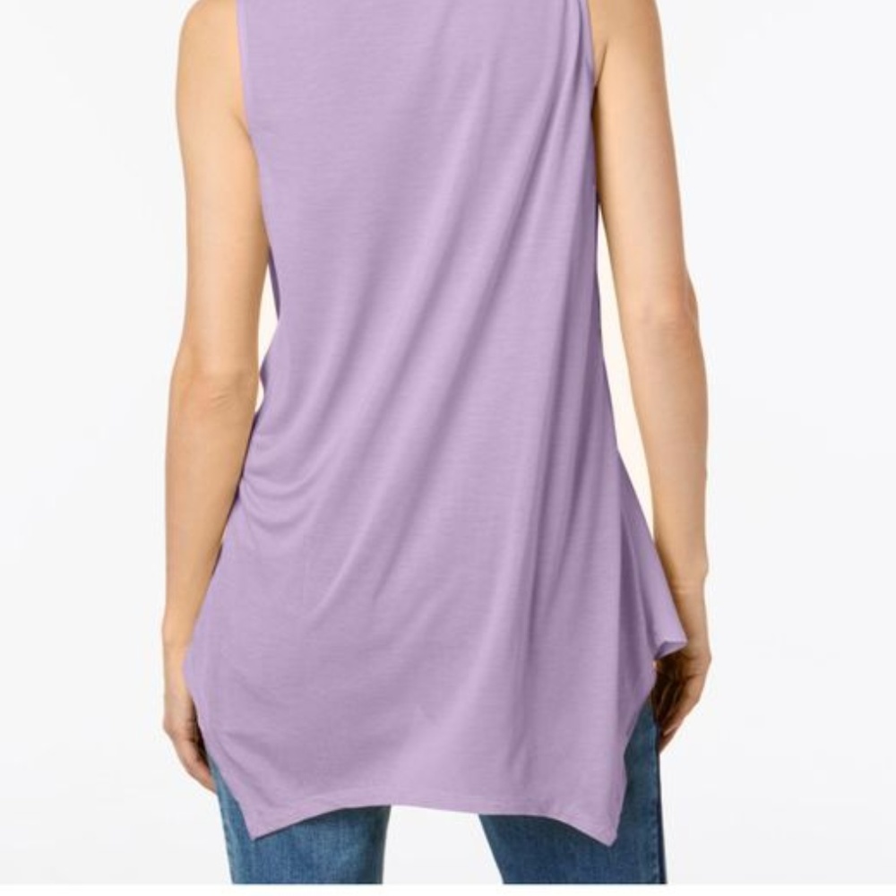 INC International Concepts Handkerchief-Hem Top - Picture 2 of 6